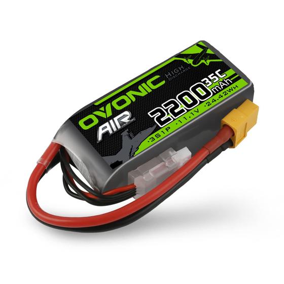 Imagem de Bateria Lipo OVONIC 2200mAh 11,1 V 35C com conector XT60