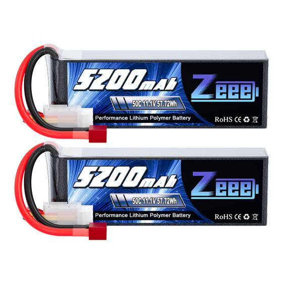 Imagem de Bateria Lipo Zeee 11.1V 5200mAh 3S 50C com Conector Deans