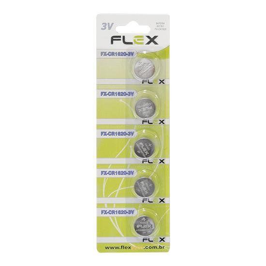 Imagem de Bateria Lithium Cr1620 3v Flex Com 5 Unidades