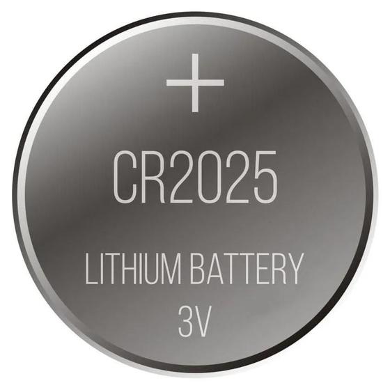 Imagem de Bateria Lithium CR2025 3V - Blister c/ 5 Unidades - Pro Eletronic
