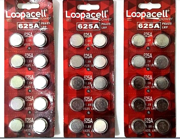 Imagem de Bateria Loopacell 625a - Kit 3 Cartelas Com 10 Unidades