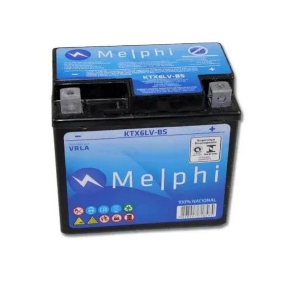 Bateria moto 5 amperes melphi - biz cg bros 125 150 ktx5lu-bs Menor preço em Bateria moto 5 amperes melphi - biz cg bros 125 150 ktx5lu-bs