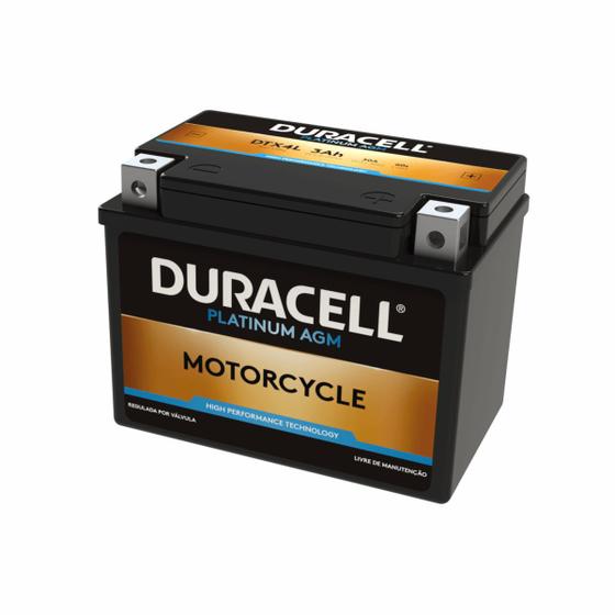 BATERIA MOTO DURACELL 3Ah BIZ CG JOG DTX4L Menor preço em BATERIA MOTO DURACELL 3Ah BIZ CG JOG DTX4L