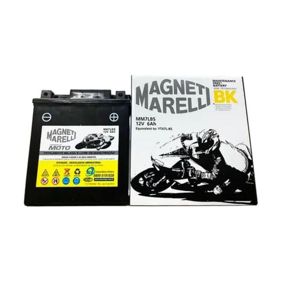 Imagem de Bateria Moto MM7LBS NX 125 XR 125 Magneti Marelli 6Ah Selada