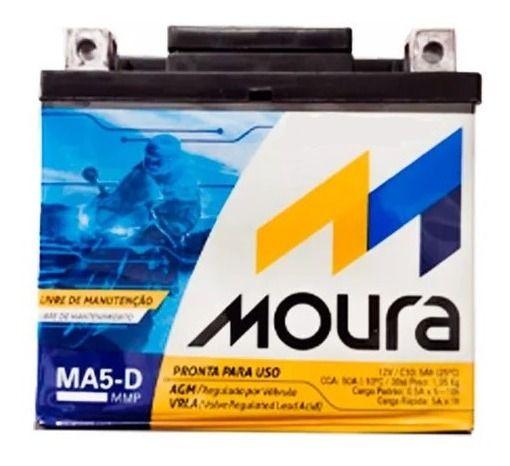 Imagem de Bateria Moto Moura 5 Ah Start Fan Titan 125 150 160