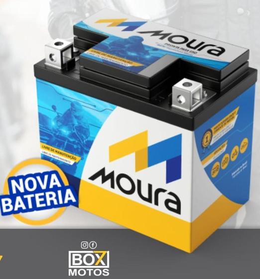 Bateria Moto Moura MA5D Titan Fan Biz Bros Fazer 125 150 160 Mix Flex ...