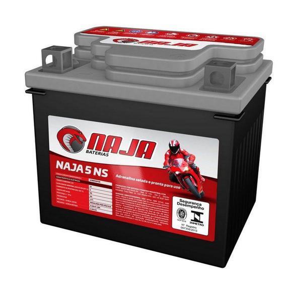 Imagem de Bateria Moto Naja 5Ns 12V 5Ah - Titan 125/150 Fan 2009 Es Biz Es