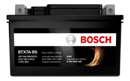 Imagem de Bateria Moto Shineray Xy 150-gy Bosch 12v 6ah Btx6a-bs