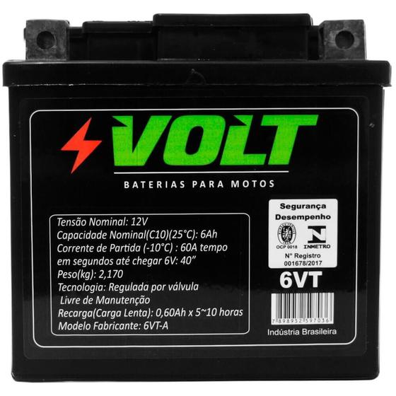 Imagem de Bateria Moto Xre 300 Volt 5VT Selada 5 Amperes 12 Volts