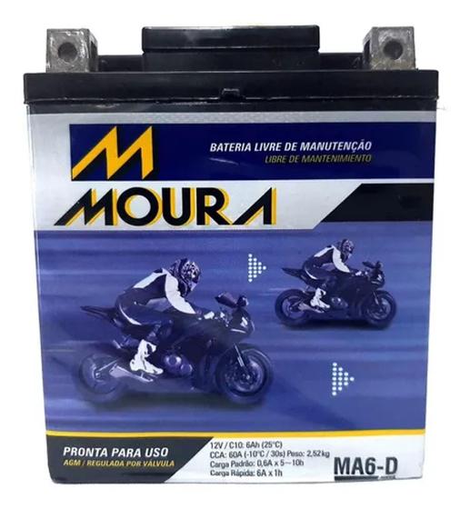 Imagem de Bateria Moura 6ah Cb 300 Cb300 R Cb 300r Cb 300r Flex Ma6-d