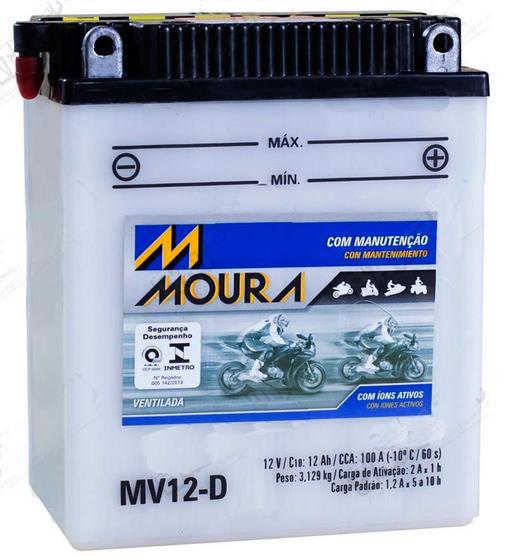 Imagem de Bateria MOURA Moto 12Ah MV12-D Tenere Virago ZX 750