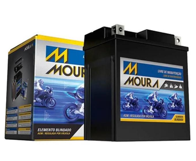 Imagem de Bateria Moura Moto 8Ah MA8E Selada AGM NX CB500 XR 650