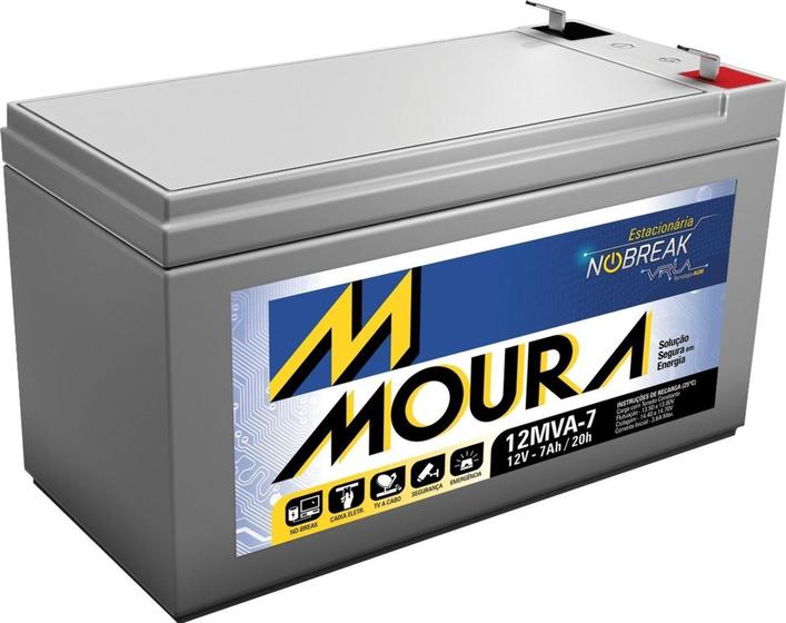 Bateria Moura VRLA 7Ah Estacionária Nobreak - Moura Nobreak é boa?