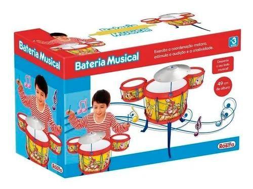 Imagem de Bateria Musical Atividades Brinquedos Rosita