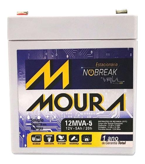 Imagem de Bateria nobreak no break no-break 5ah estabilizadores alarmes moura 0485