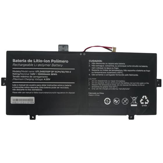 Imagem de Bateria Notebook Positivo Duo Q432BP UTL3492110P 3,8V 10000MAH 38WH