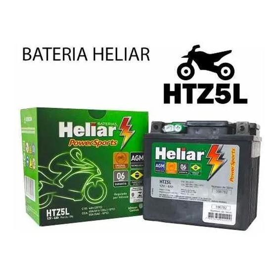 Bateria Original Heliar Htz5l Honda Nxr 125 Bros Ks 150 ..08 Menor preço em Bateria Original Heliar Htz5l Honda Nxr 125 Bros Ks 150 ..08