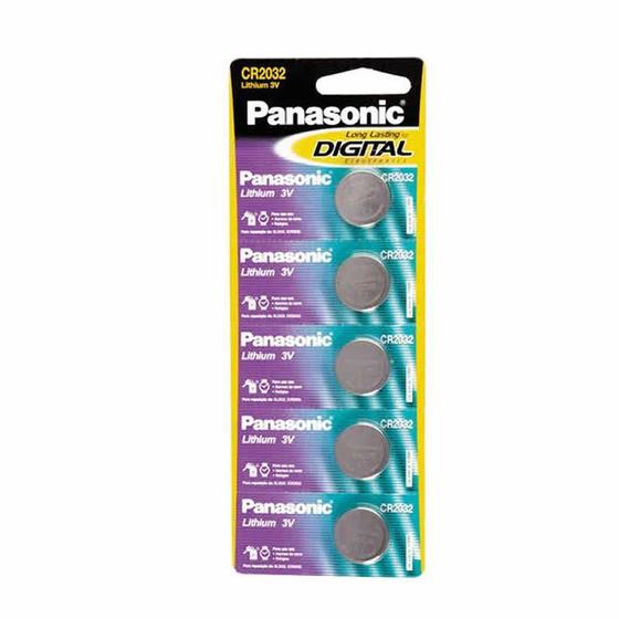 Bateria Panasonic Lithium 5 Unidades CR2032 10433 Menor preço em Bateria Panasonic Lithium 5 Unidades CR2032 10433