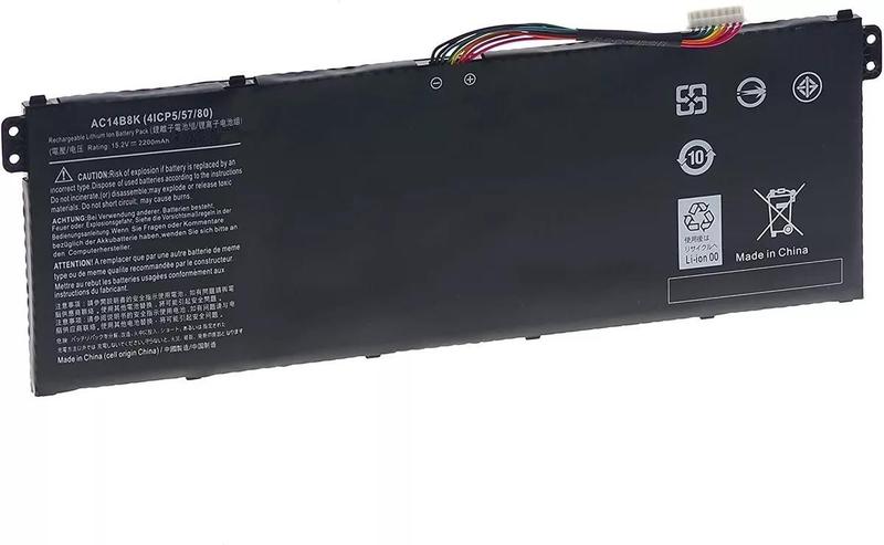 Imagem de Bateria Para Notebook ACER AC14B3K AC14B8K 4ICP5/57/80 KT.0040G.004 KT0030G.004, 15.2V 2200mah