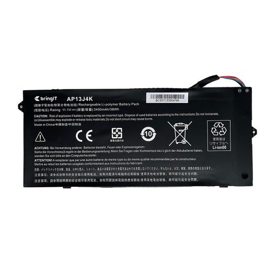 Imagem de Bateria para notebook bringIT compatível com Acer Chromebook 311 3990 mAh Preto