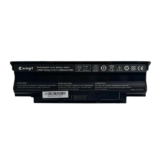 Imagem de Bateria para Notebook bringIT compatível com Dell Inspiron 14 2215 6600 mAh