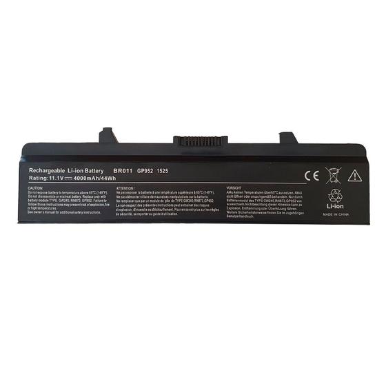 Bateria para notebook bringIT compatível com Dell Inspiron 1525 4000 mAh Preto Menor preço em Bateria para notebook bringIT compatível com Dell Inspiron 1525 4000 mAh Preto