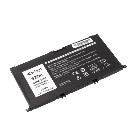 Imagem de Bateria para notebook bringIT compatível com Dell Inspiron G3 17-3779 7200 mAh Preto