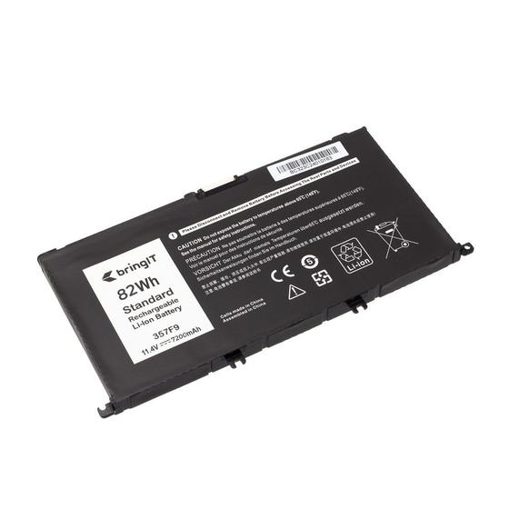 Bateria para notebook bringIT compatível com Dell Inspiron Gaming 15-5576 7200 mAh Preto Menor preço em Bateria para notebook bringIT compatível com Dell Inspiron Gaming 15-5576 7200 mAh Preto