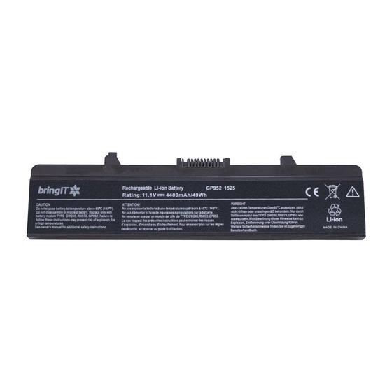Bateria para Notebook bringIT compatível com Dell Part Number GW240 4400 mAh Menor preço em Bateria para Notebook bringIT compatível com Dell Part Number GW240 4400 mAh