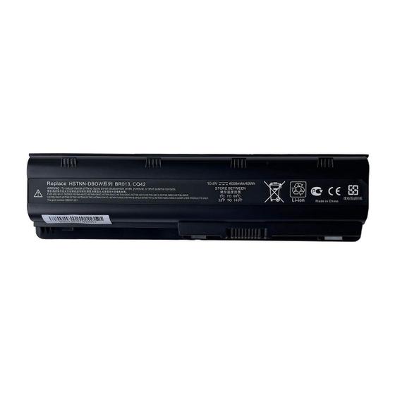 Imagem de Bateria para notebook bringIT compatível com HP  DM4 DV5 DV6 DV7 G42 G62 G72 CQ32 CQ4 4000 mAh Preto