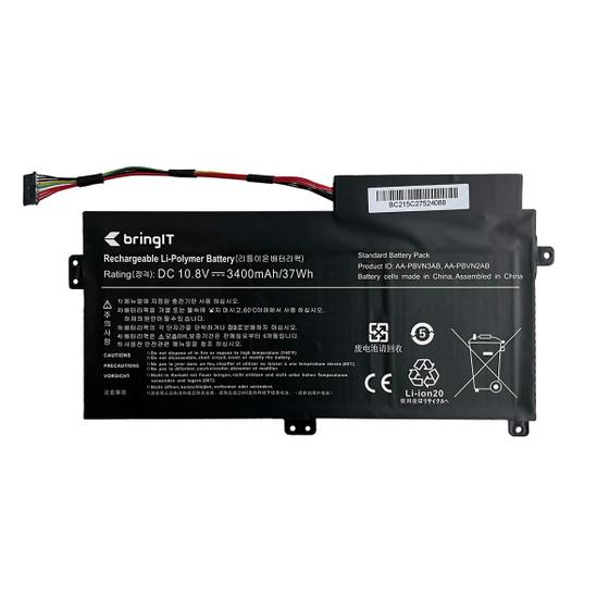 Imagem de Bateria para notebook bringIT compatível com Samsung NP370R4E-A05MX 3400 mAh (37Wh) Preto