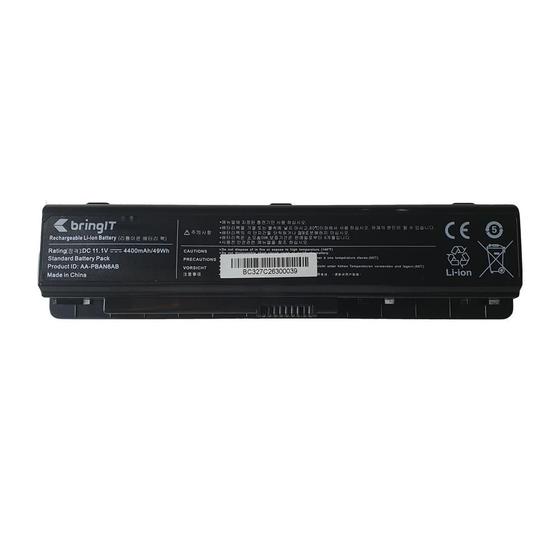 Imagem de Bateria para Notebook bringIT compatível com Samsung NP600B  Preto 4400 mAh