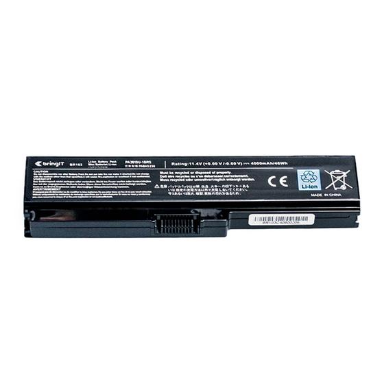 Imagem de Bateria para notebook bringIT compatível com Toshiba Satellite U505  4000 mAh