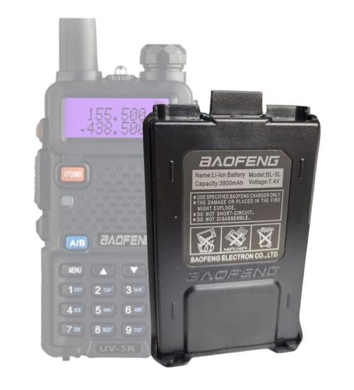 Imagem de Bateria para rádio comunicador  baofeng modelo uv-5r uv5ra