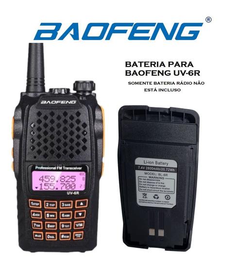 Imagem de Bateria para rádio comunicador modelo baofeng uv-6r