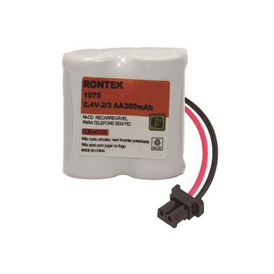 Bateria para telefone sem fio 2,4v 300mAh 2 x 2/3 AA - Rontek Menor preço em Bateria para telefone sem fio 2,4v 300mAh 2 x 2/3 AA - Rontek