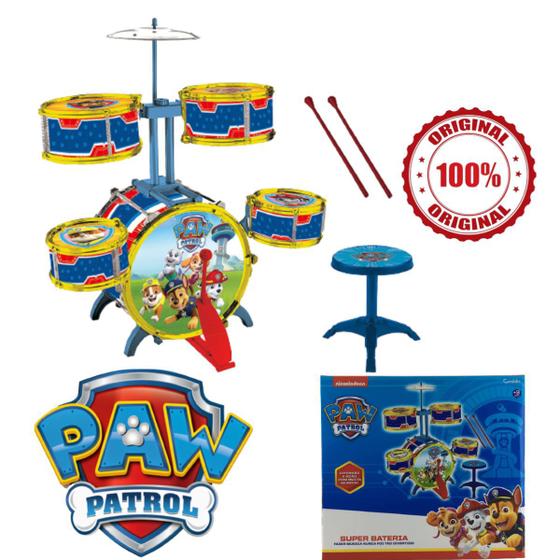 Bateria Patrulha Canina Instrumento Musical Candide 1912 - Sons e Fala ...
