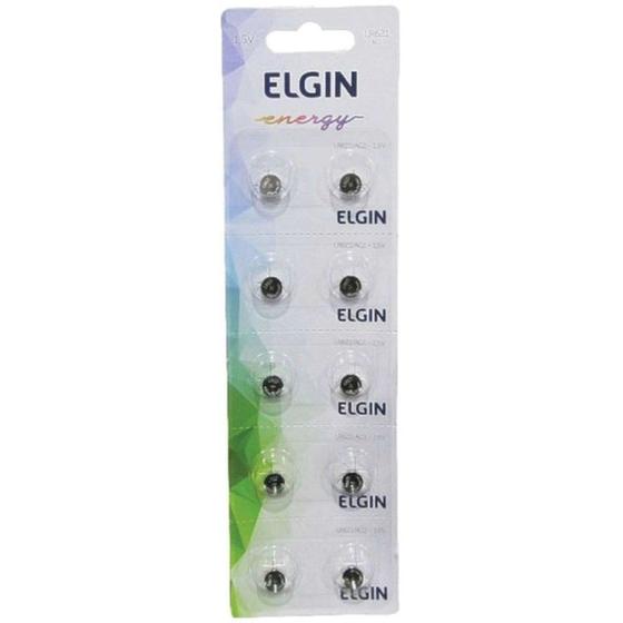 Bateria Pilha Elgin Botão Alcalina 1,5v. cartela C/10 Un - lr621- Elgin Menor preço em Bateria Pilha Elgin Botão Alcalina 1,5v. cartela C/10 Un - lr621- Elgin