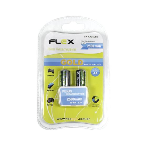 Imagem de Bateria / Pilha Recarregavel Mod. Flex Fx-Aa25Lb2