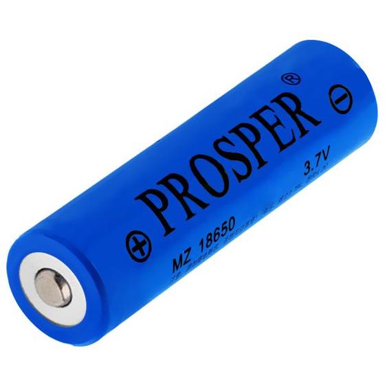 Imagem de Bateria Recarregavel 18650 Prosper MZ 2.000 Mah/3.7V