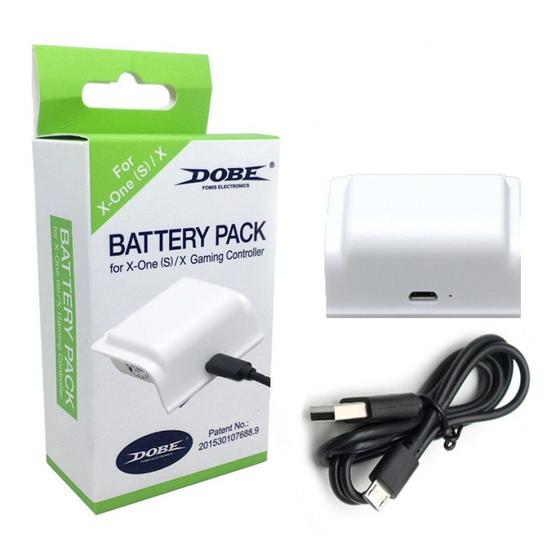 Imagem de Bateria Recarregável Com Cabo USB Carregador Compatível com Controle Manete Wireless de Xbox One S/X
