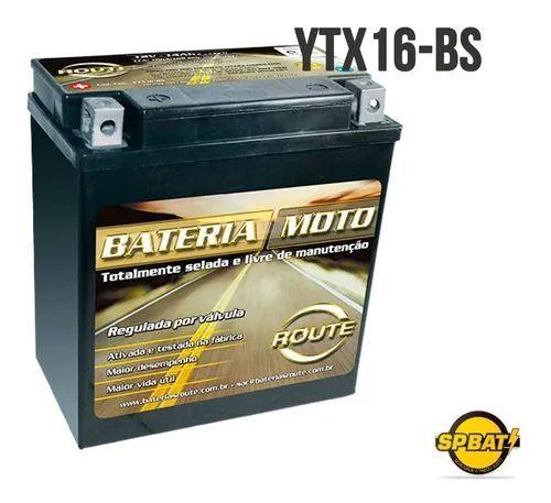 Imagem de BATERIA ROUTE YTX16-BS Tiger 800, Boulevard 1600, Zr1100