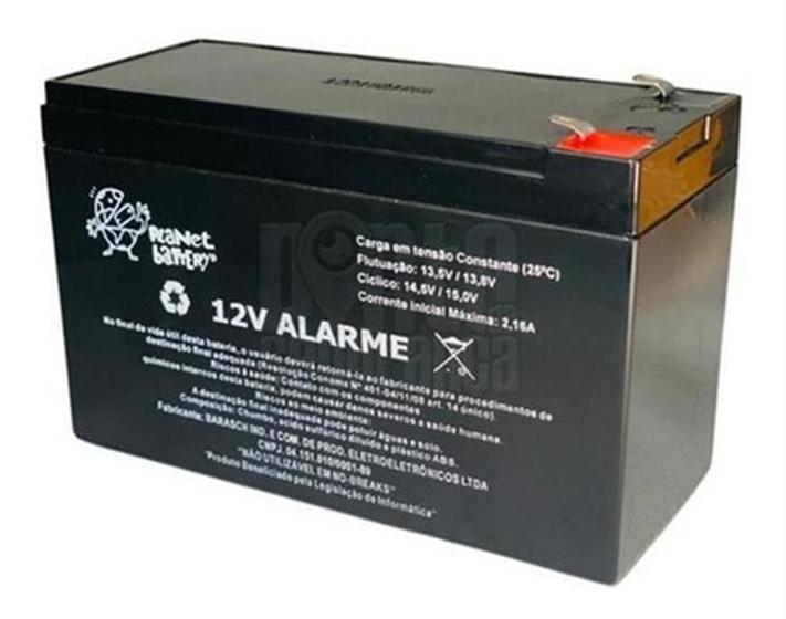 Bateria Selada 12 Volts Recarregável P/ Centrais de Alarmes/ e Cerca Eletrica Menor preço em Bateria Selada 12 Volts Recarregável P/ Centrais de Alarmes/ e Cerca Eletrica