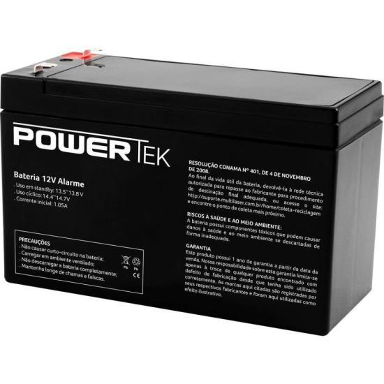 Imagem de Bateria Selada 12V 4Ah Alarme EN011A Powertek F002