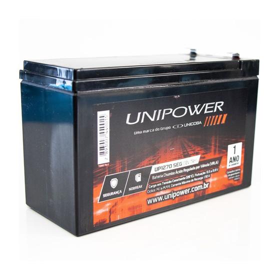 Imagem de Bateria Selada 12v 7ah Unipower