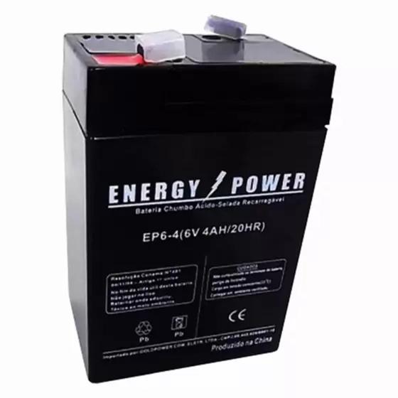 Bateria Selada 6V 4ah - Brinquedo, Moto Elétrica - ENERGY POWER Menor preço em Bateria Selada 6V 4ah - Brinquedo, Moto Elétrica - ENERGY POWER