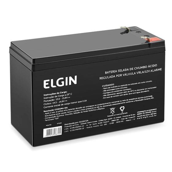 Bateria Selada De Chumbo Vrla 12v 7a Alarme Elgin Menor preço em Bateria Selada De Chumbo Vrla 12v 7a Alarme Elgin