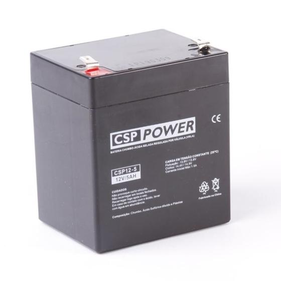 Imagem de Bateria Selada Estacionária VRLA CSP Power 12V-5ah Recarregavel P/ Nobreak