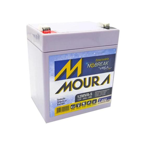 Bateria Automotiva Moura M60GD Selada, 60 Amperes, Positivo