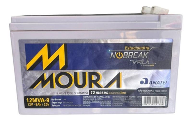 Bateria Selada Moura 12v 9a Menor preço em Bateria Selada Moura 12v 9a